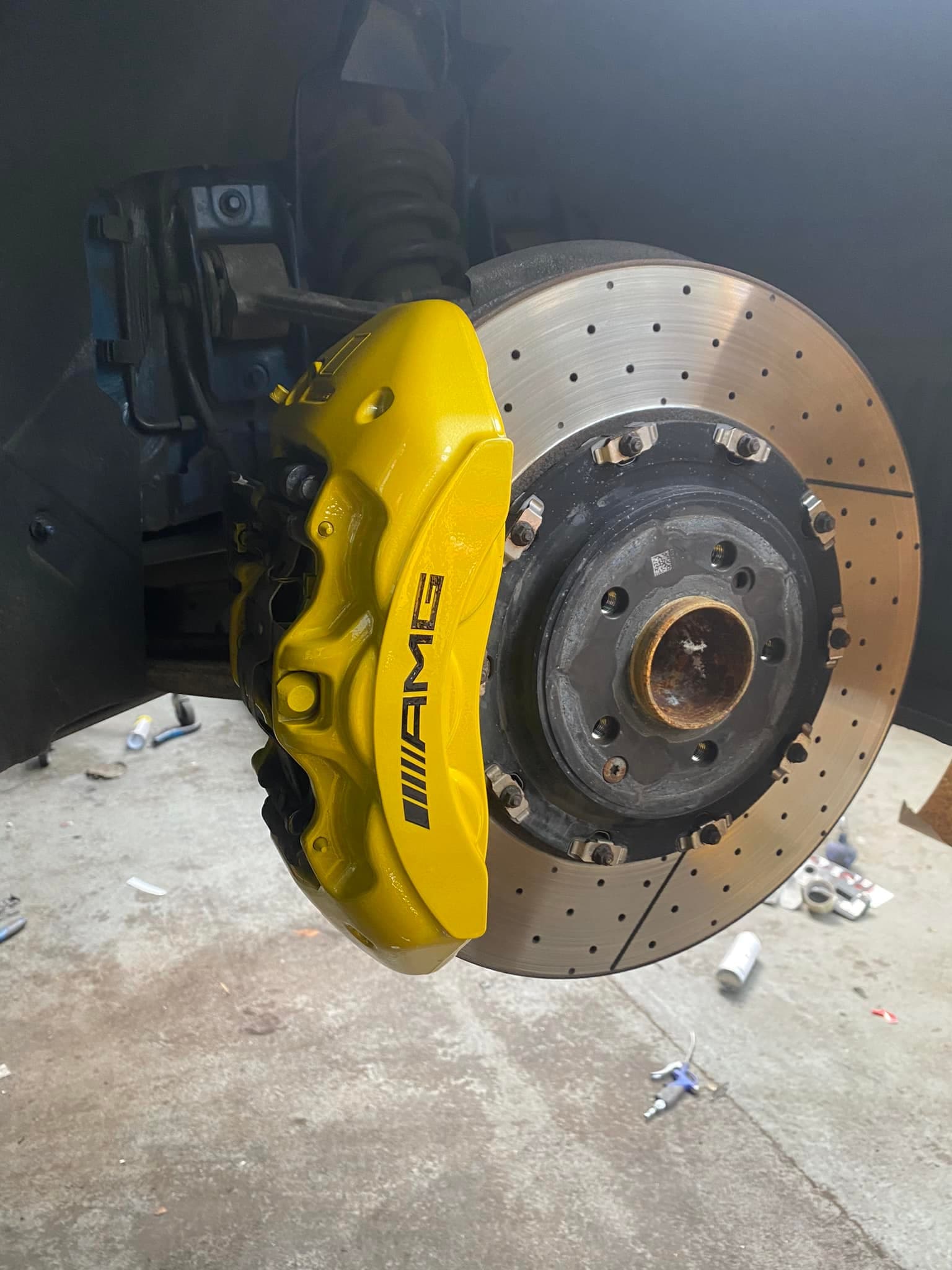 Brake caliper colour change